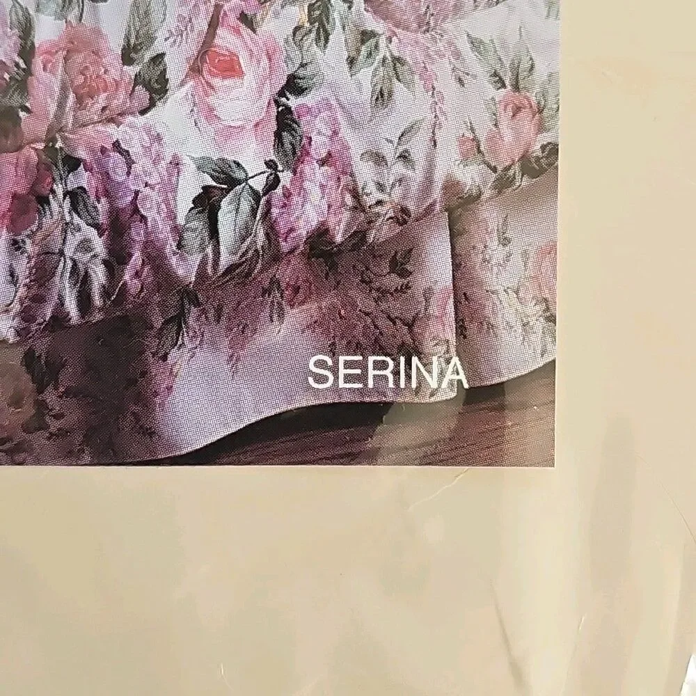 Vtg Utica Serina Luxury Percale Twin Fitted Sheet NEW USA Cotton Pink Stripe